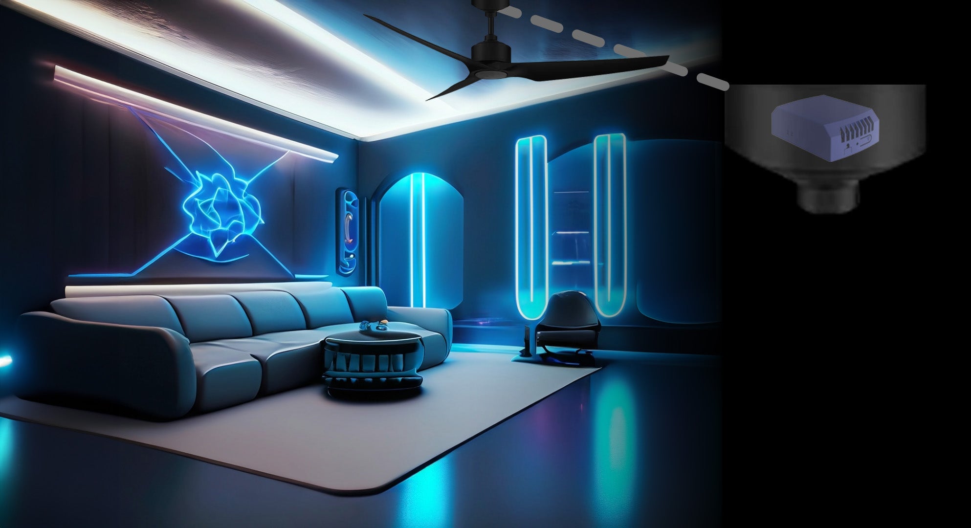 Blue Series Smart Fan/Light Canopy Module | Inovelli